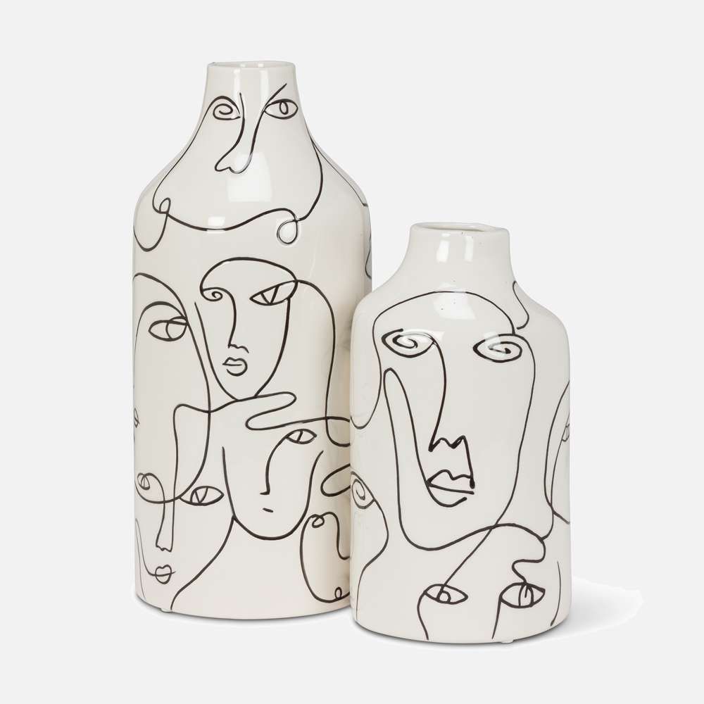 NKS Line - Medium Vase with Faces