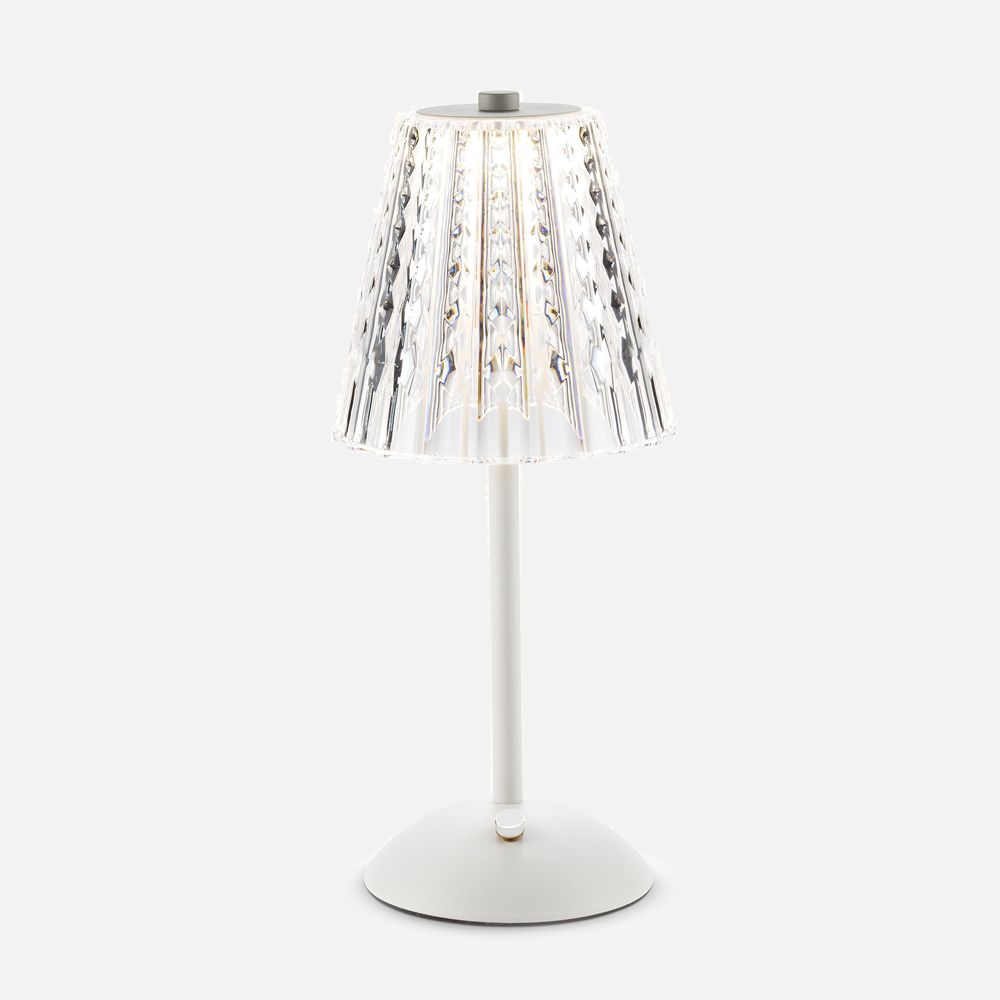 NKS Line - Alta Crystal Shade LED Table Lamp - White