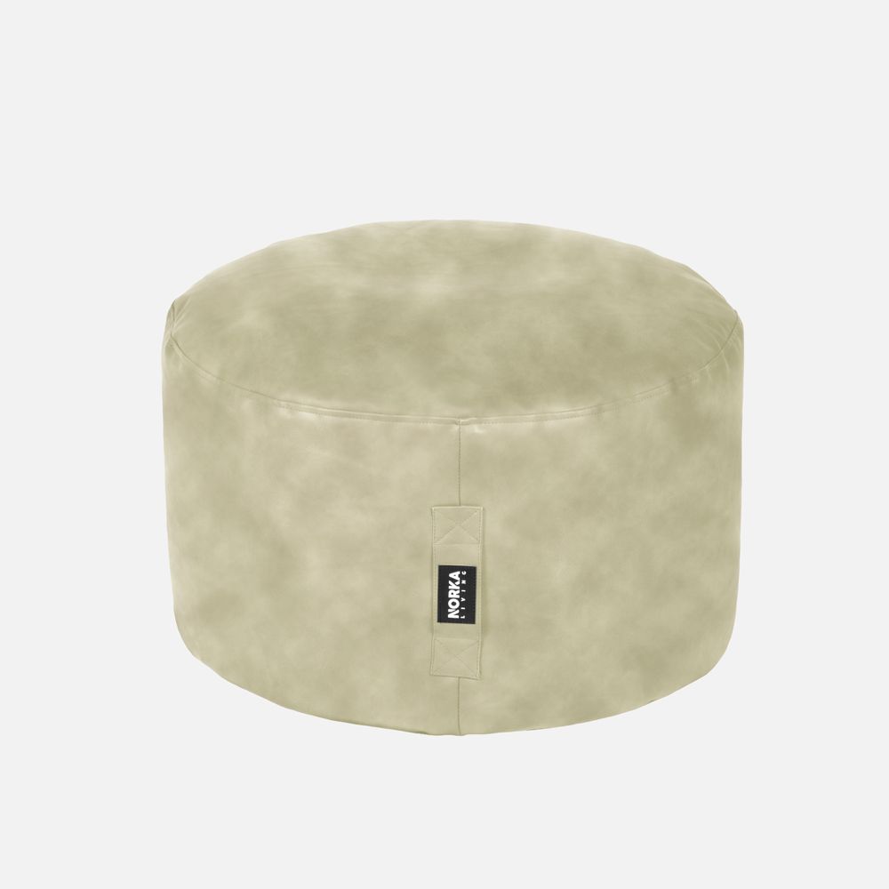 NKS Line - Aria Round Beige Ottoman