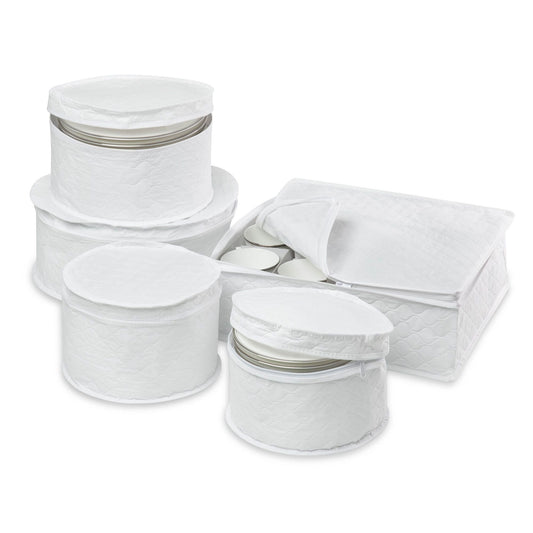 NKS Line - 5-Piece Honey-Can-Do Dinnerware Storage Set