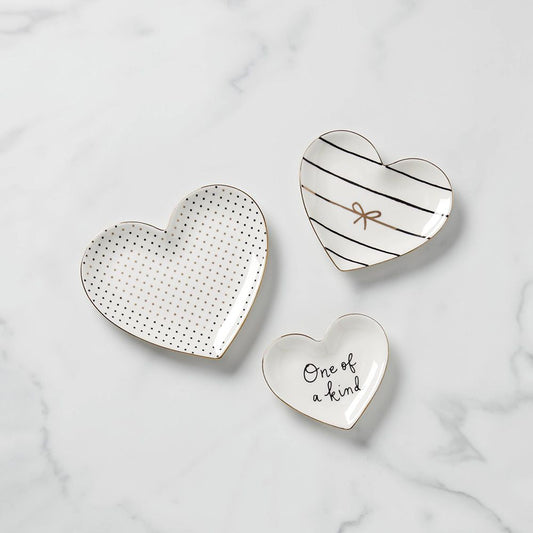 NKS Line - Kate Spade A Charmed Life Heart Catch All Dish Set of 3