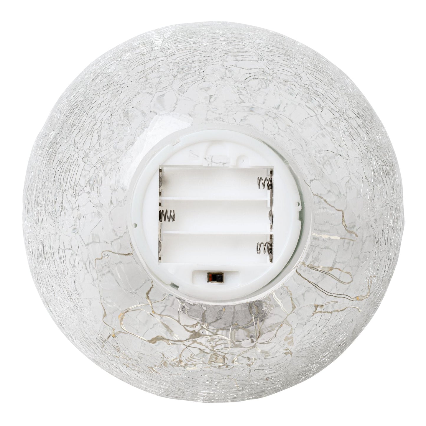 NKS Line - Crackled Glass Sphere with LED Light