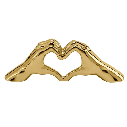 NKS Line - Love Gesture Hand Sculpture by Torre & Tagus - Gold